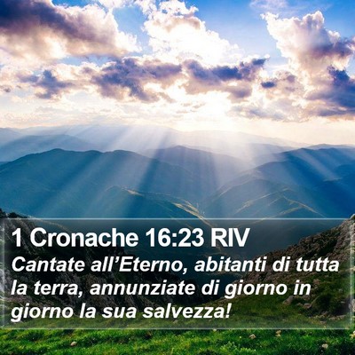 1 Cronache 16:23 RIV Bible Verse Image