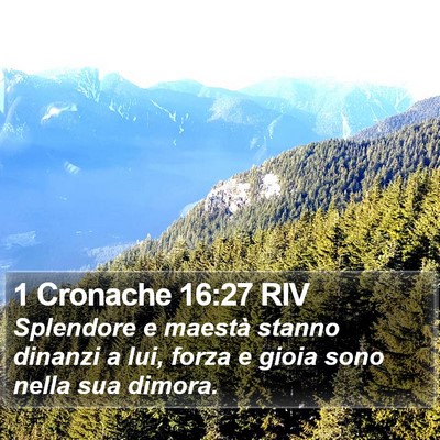 1 Cronache 16:27 RIV Bible Verse Image