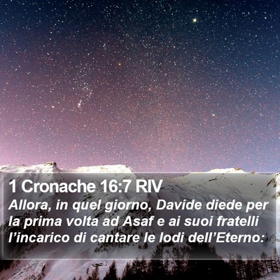 1 Cronache 16:7 RIV Bible Verse Image