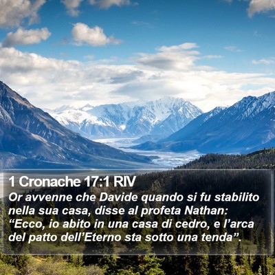 1 Cronache 17:1 RIV Bible Verse Image