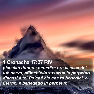 1 Cronache 17:27 RIV Bible Verse Image