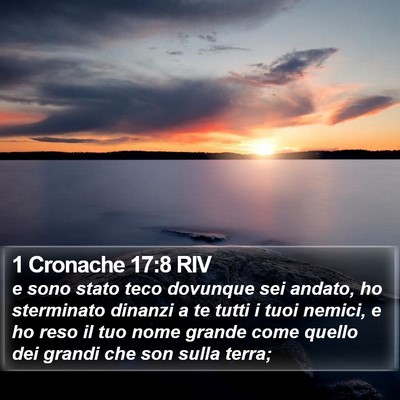 1 Cronache 17:8 RIV Bible Verse Image