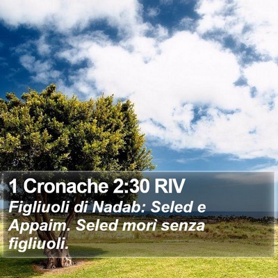 1 Cronache 2:30 RIV Bible Verse Image