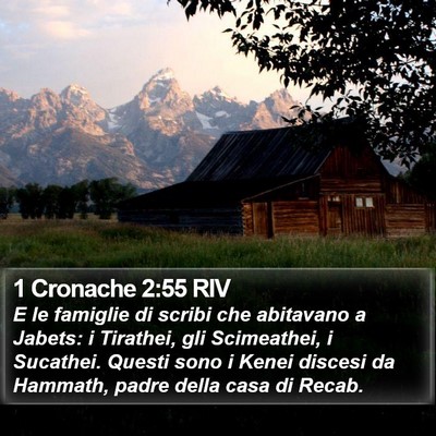 1 Cronache 2:55 RIV Bible Verse Image