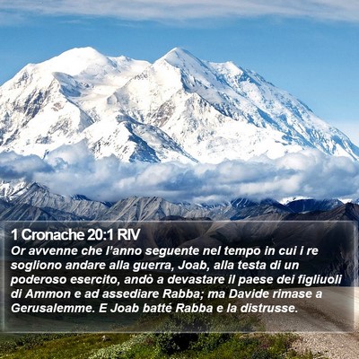 1 Cronache 20:1 RIV Bible Verse Image