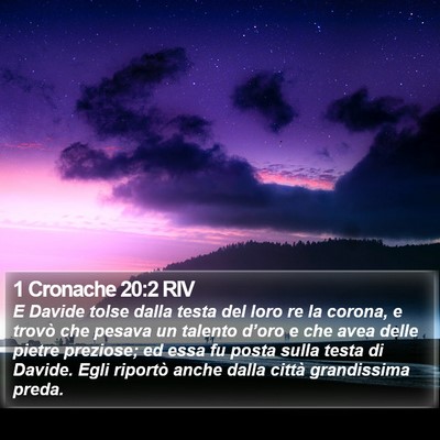 1 Cronache 20:2 RIV Bible Verse Image