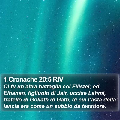 1 Cronache 20:5 RIV Bible Verse Image