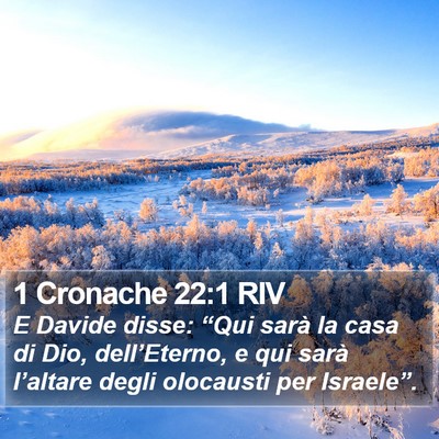 1 Cronache 22:1 RIV Bible Verse Image