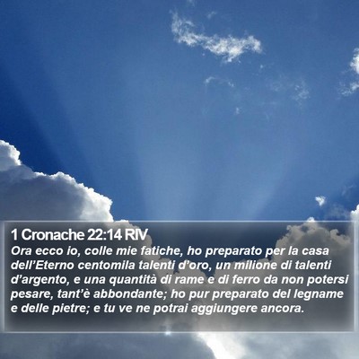 1 Cronache 22:14 RIV Bible Verse Image