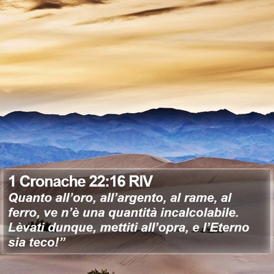 1 Cronache 22:16 RIV Bible Verse Image
