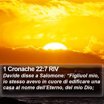 1 Cronache 22:7 RIV Bible Verse Image