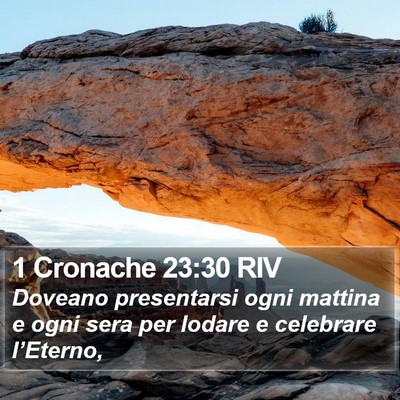 1 Cronache 23:30 RIV Bible Verse Image