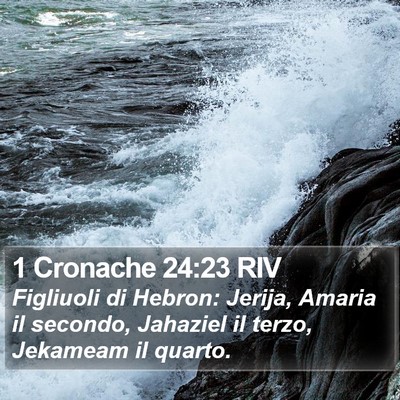 1 Cronache 24:23 RIV Bible Verse Image