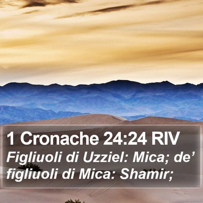 1 Cronache 24:24 RIV Bible Verse Image