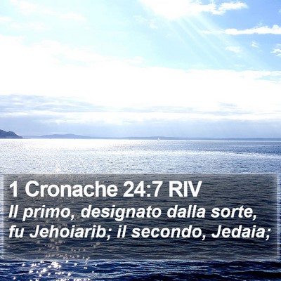 1 Cronache 24:7 RIV Bible Verse Image
