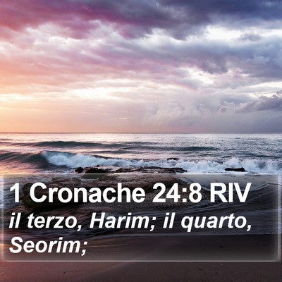 1 Cronache 24:8 RIV Bible Verse Image