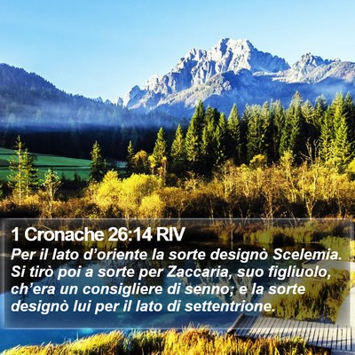 1 Cronache 26:14 RIV Bible Verse Image