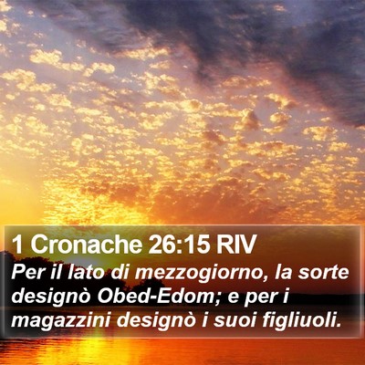 1 Cronache 26:15 RIV Bible Verse Image