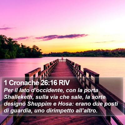 1 Cronache 26:16 RIV Bible Verse Image