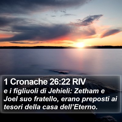 1 Cronache 26:22 RIV Bible Verse Image