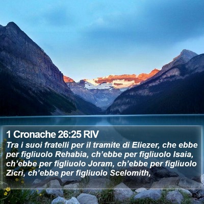 1 Cronache 26:25 RIV Bible Verse Image