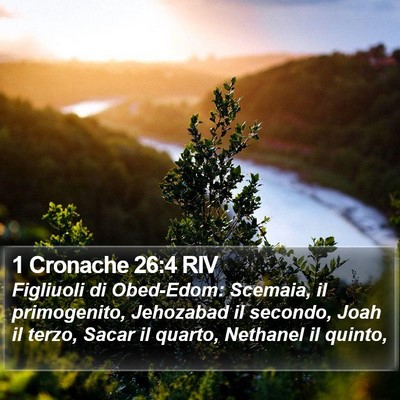 1 Cronache 26:4 RIV Bible Verse Image