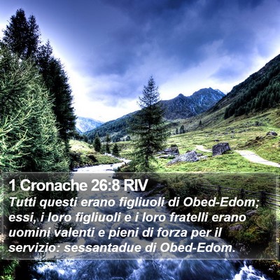 1 Cronache 26:8 RIV Bible Verse Image