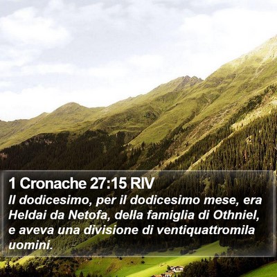 1 Cronache 27:15 RIV Bible Verse Image