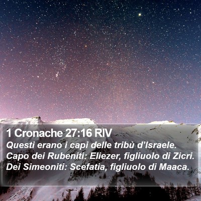 1 Cronache 27:16 RIV Bible Verse Image