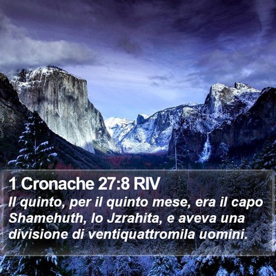 1 Cronache 27:8 RIV Bible Verse Image