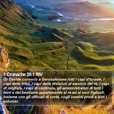1 Cronache 28:1 RIV Bible Verse Image