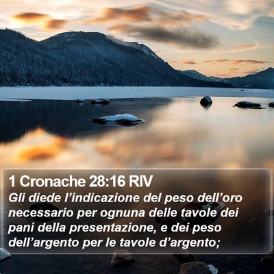 1 Cronache 28:16 RIV Bible Verse Image