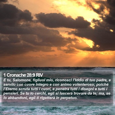 1 Cronache 28:9 RIV Bible Verse Image