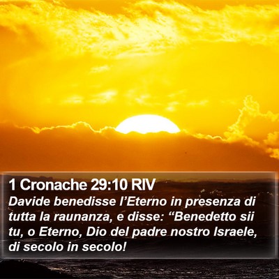 1 Cronache 29:10 RIV Bible Verse Image