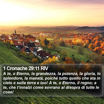 1 Cronache 29:11 RIV Bible Verse Image