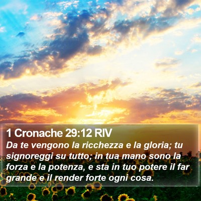 1 Cronache 29:12 RIV Bible Verse Image