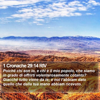 1 Cronache 29:14 RIV Bible Verse Image