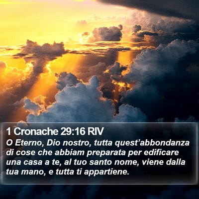 1 Cronache 29:16 RIV Bible Verse Image