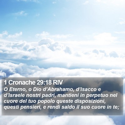 1 Cronache 29:18 RIV Bible Verse Image