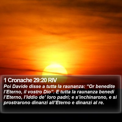 1 Cronache 29:20 RIV Bible Verse Image