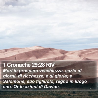 1 Cronache 29:28 RIV Bible Verse Image
