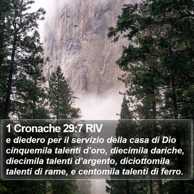 1 Cronache 29:7 RIV Bible Verse Image
