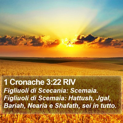 1 Cronache 3:22 RIV Bible Verse Image