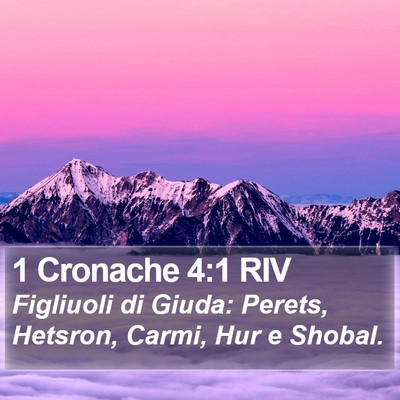 1 Cronache 4:1 RIV Bible Verse Image