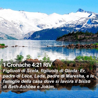1 Cronache 4:21 RIV Bible Verse Image