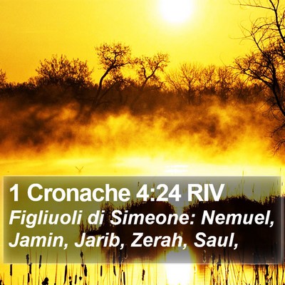 1 Cronache 4:24 RIV Bible Verse Image