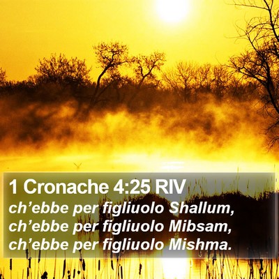 1 Cronache 4:25 RIV Bible Verse Image