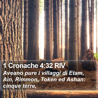 1 Cronache 4:32 RIV Bible Verse Image