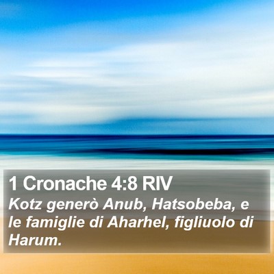 1 Cronache 4:8 RIV Bible Verse Image