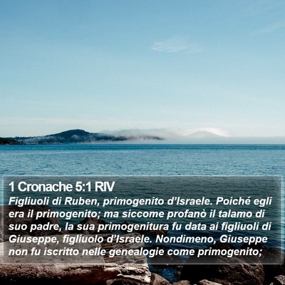 1 Cronache 5:1 RIV Bible Verse Image